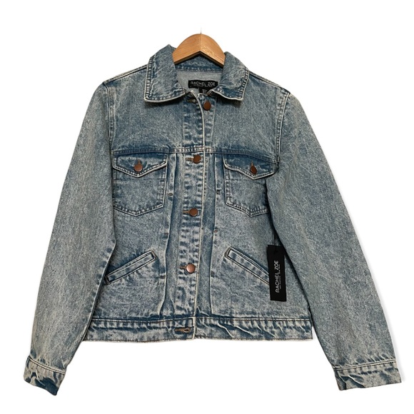 NWT Rachel Zoe barn Distressed Jean‎ Barn Jacket - Picture 2 of 9